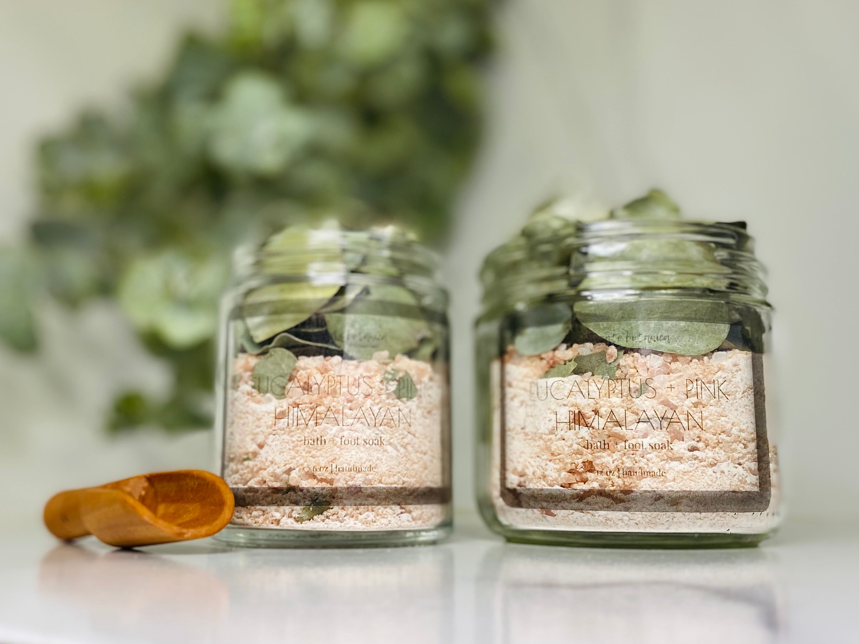 Pink Spice Rack with Glass Jars